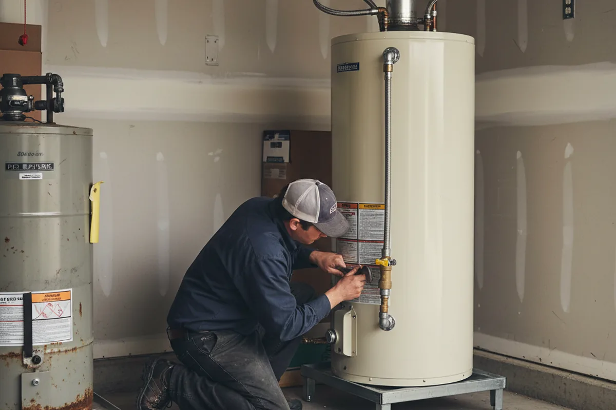 Water heater and shutoff valve replacement in Corona Del Mar